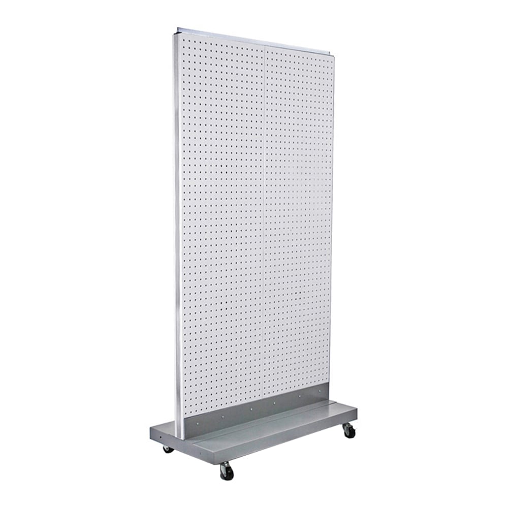 Azar Displays 2-Sided Double Pegboard Floor Display With