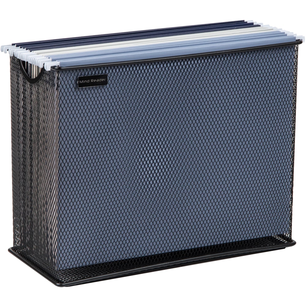 Mind Reader Vertical File Storage Basket, 10”H x