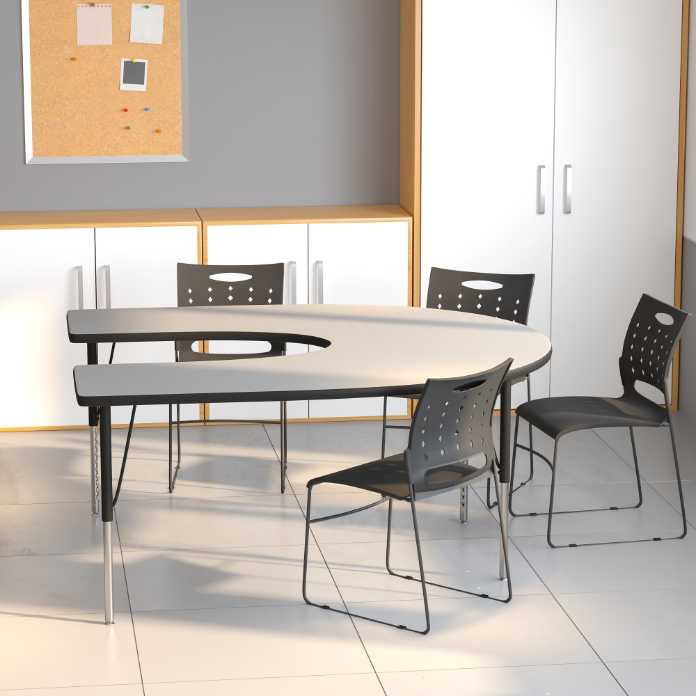 Flash Furniture 60&#x27;&#x27;W Horseshoe Activity Table With