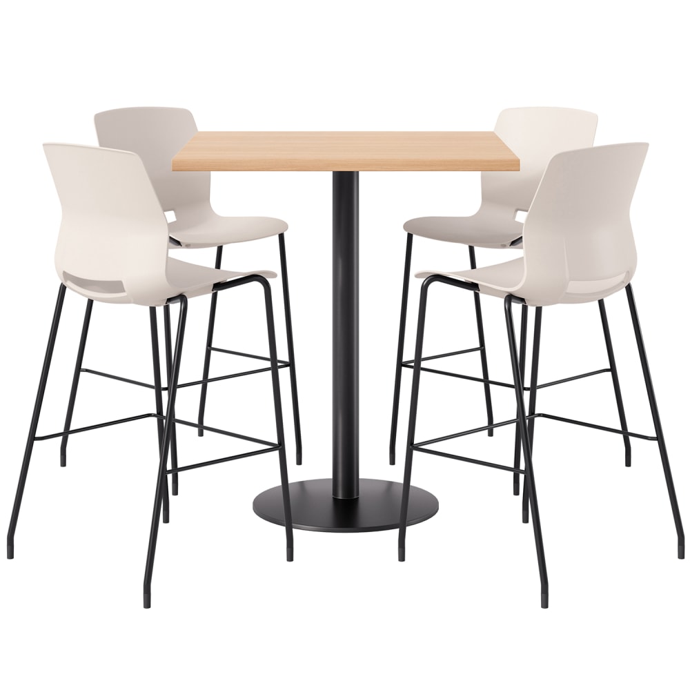 KFI Studios Proof Bistro Square Pedestal Table With