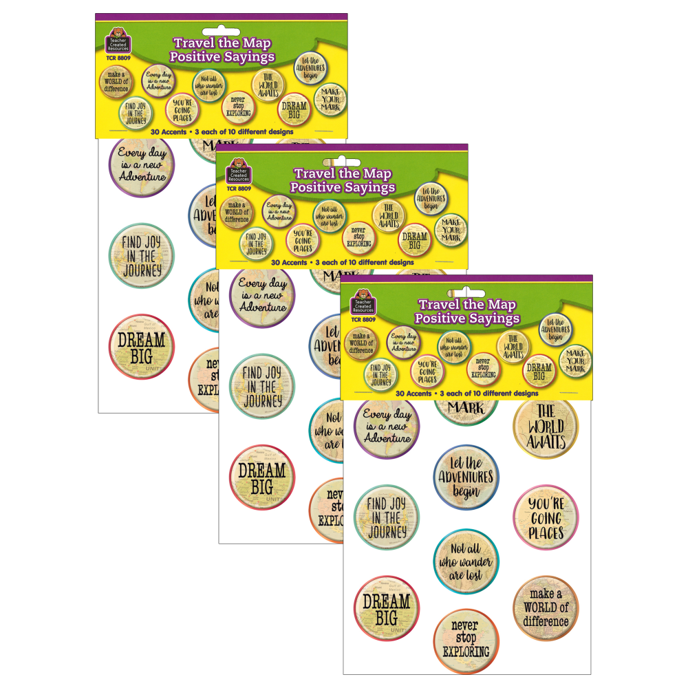 Teacher Created Resources Accents, Travel the Map Positive