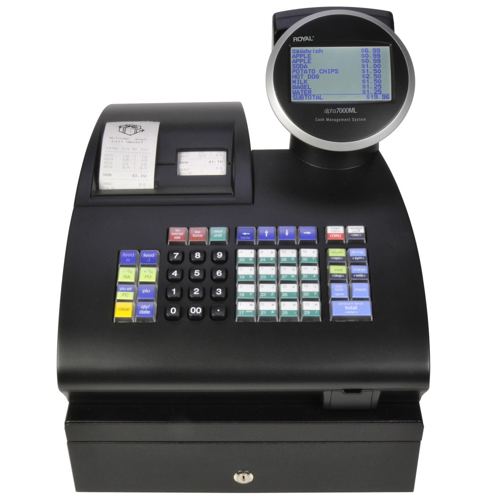 Royal Product 7000ML Cash Register, Black