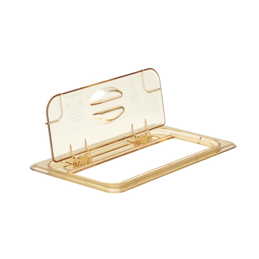 Cambro H-Pan High-Heat GN 1/3 FlipLids, Amber, Set