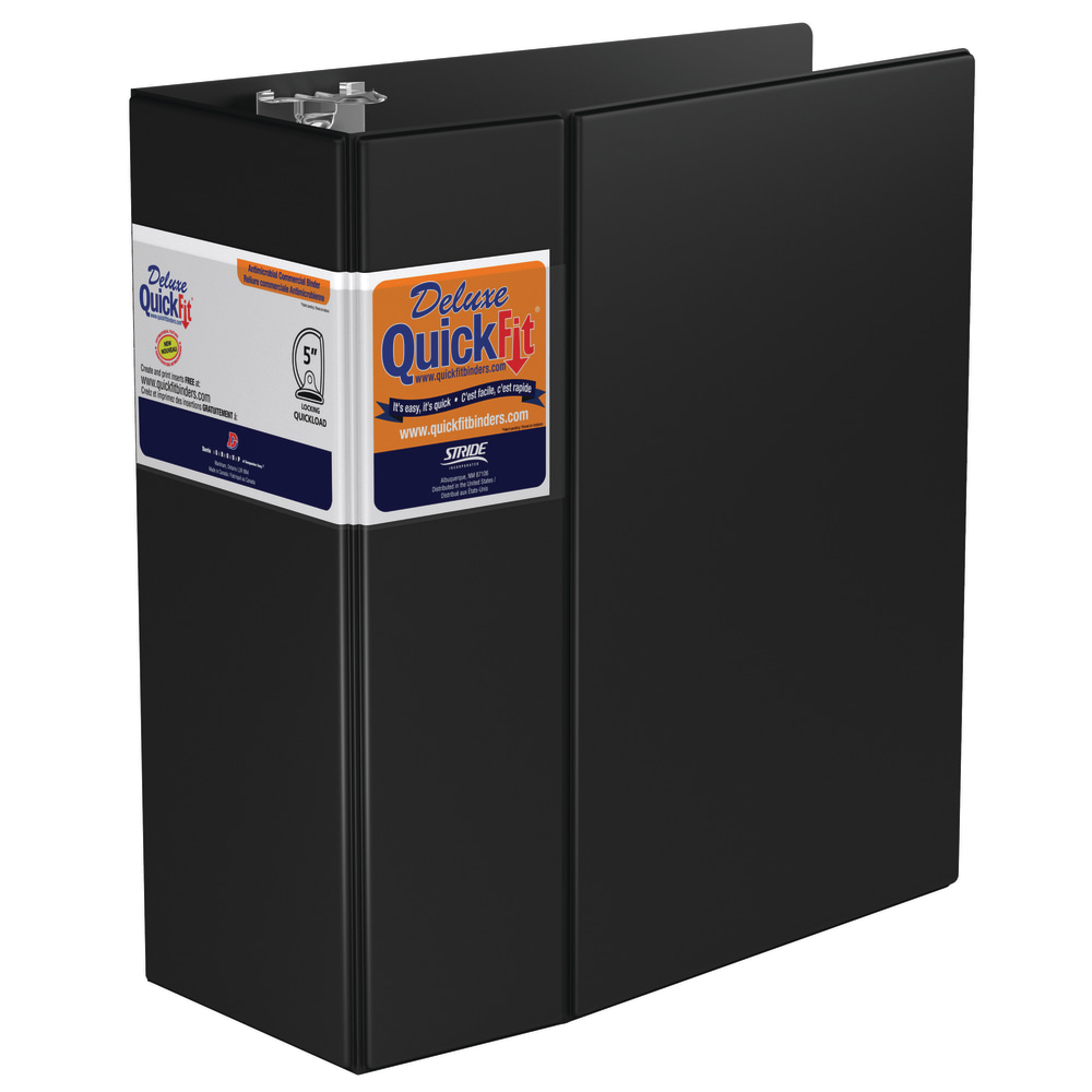 QuickFit® Space-Saving Commercial 3-Ring Binder, 5" D-Rings,