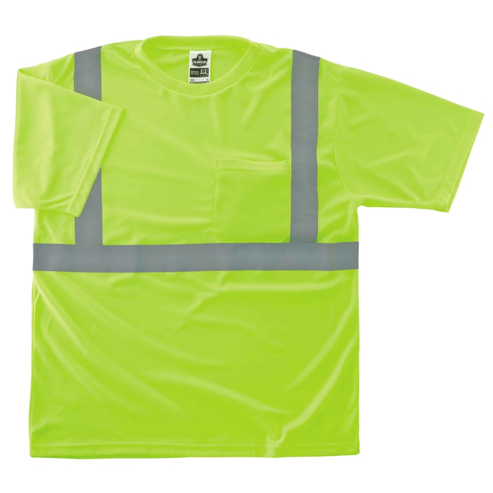 Ergodyne GloWear 8289-ECO Class 2 Hi-Vis T-Shirt, 2XL,