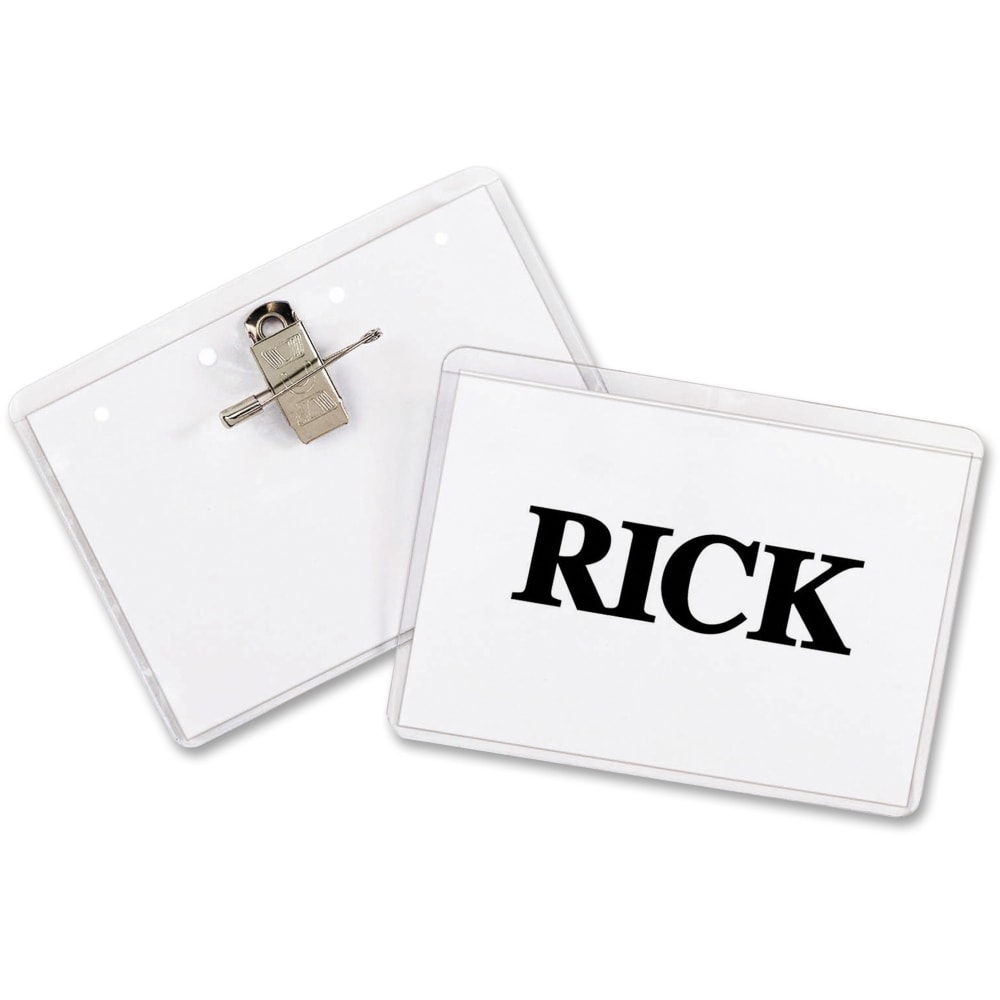 C-Line Sealed Clip/Pin Style Badge Holder Kit, Top