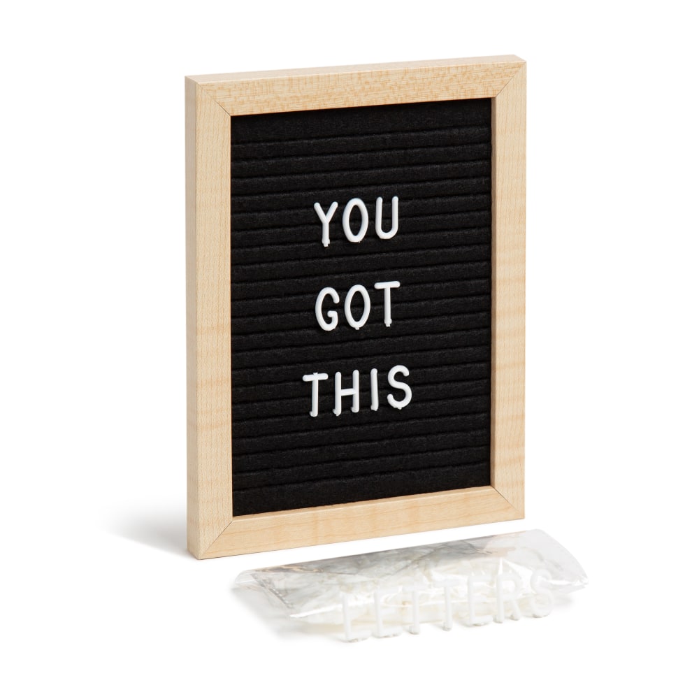 U Brands® Magnetic Felt Letter Board, 6" x