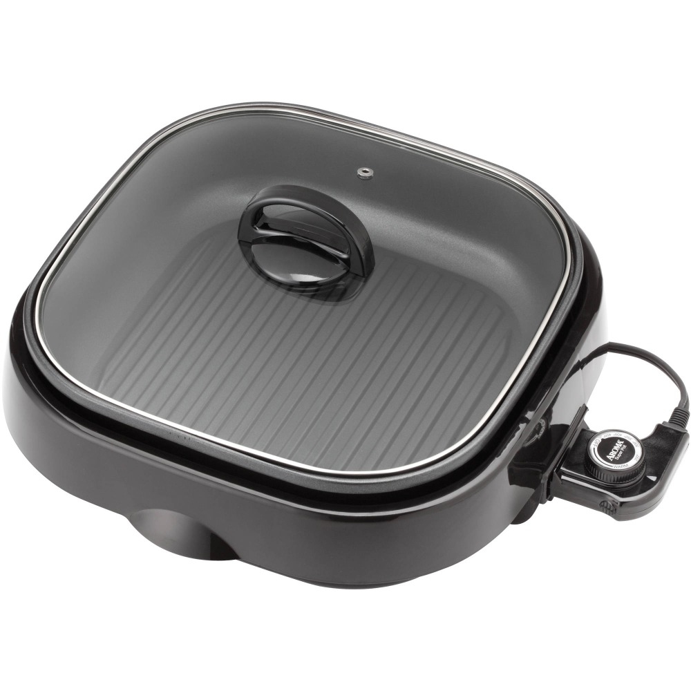 Aroma ASP-218B 4-Quart 3-In-1 Grillet, 7-3/4”H x 16”W