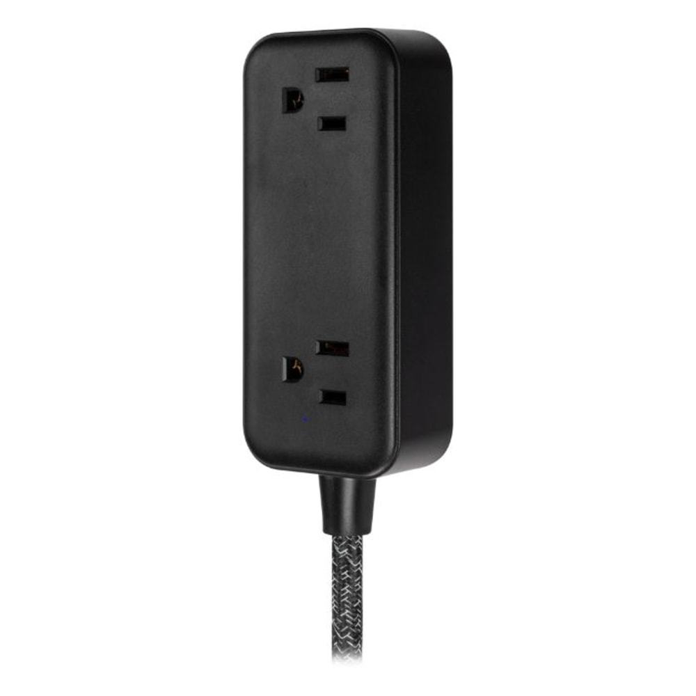 GE 82586 2-Outlet Extension Cord With USB Charging,