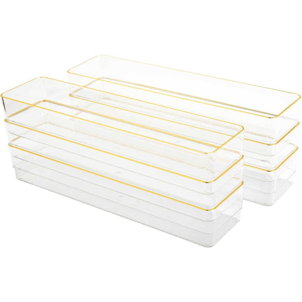 Martha Stewart Kerry Plastic Stackable Office Desk Drawer
