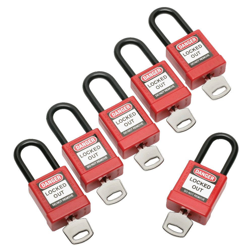 SKILCRAFT® Keyed-Alike Plastic Lockout Padlock, 1 7/8" x