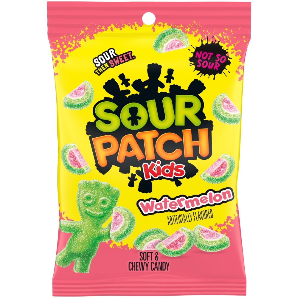 Sour Patch Kids Watermelon Peg Baggy, 8 Oz