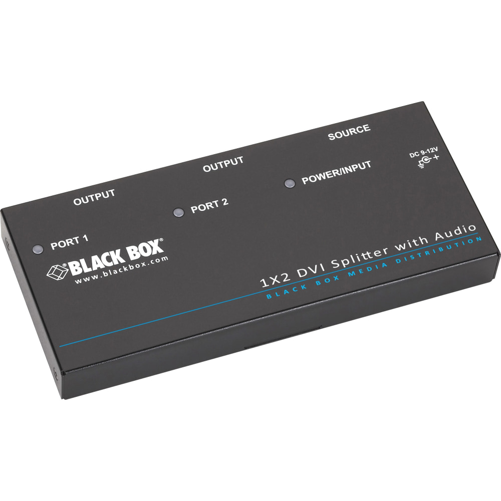 Black Box DVI-D Splitter with Audio and HDCP,