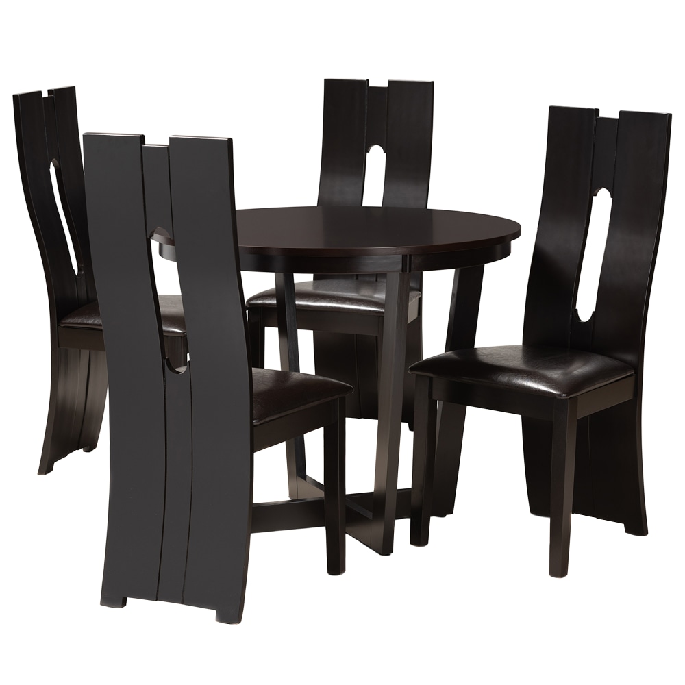 Baxton Studio Sorley Dining Set, 29-15/16"H x 35-7/16"W