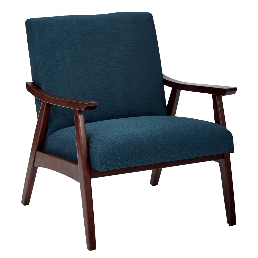 Ave Six Davis Chair, Klein Azure/Medium Espresso