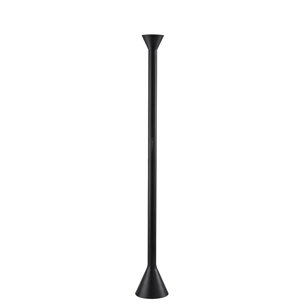 Adesso Greer LED Torchiere, Black with White Plastic