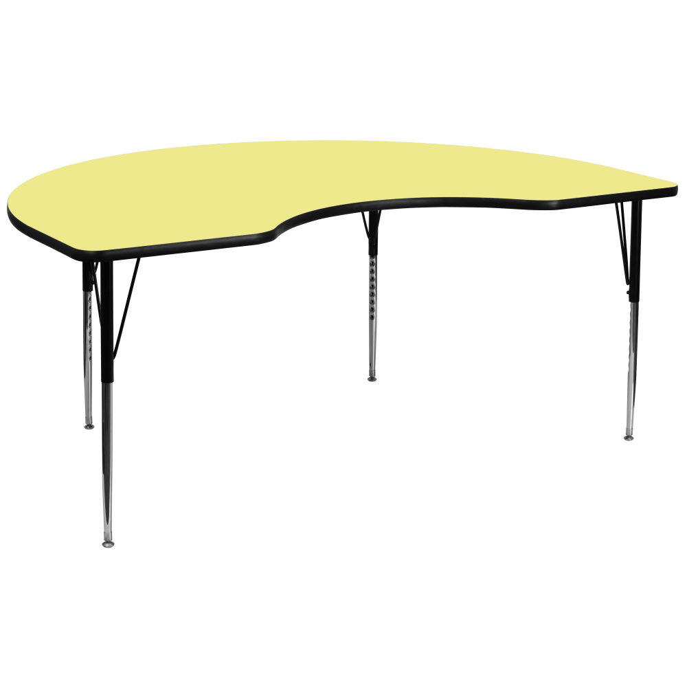 Flash Furniture Kidney Thermal Laminate Activity Table With
