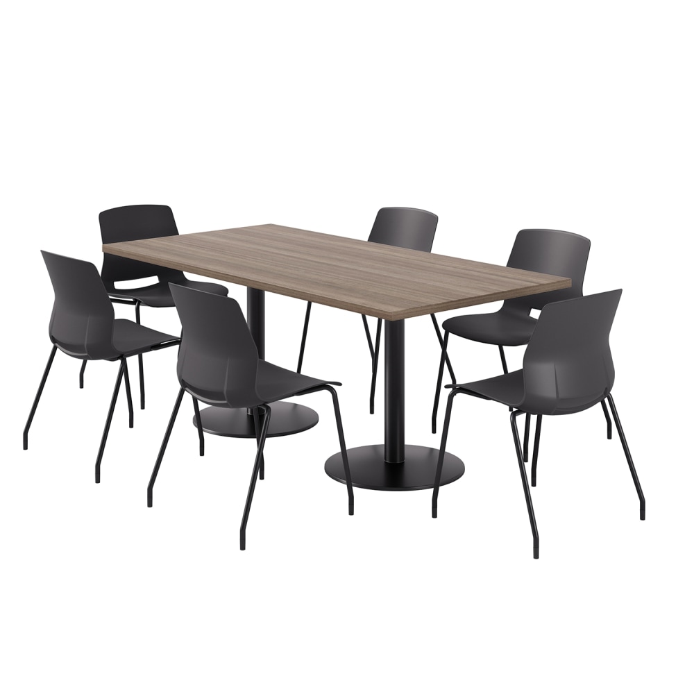 KFI Studios Proof Rectangle Pedestal Table With Imme