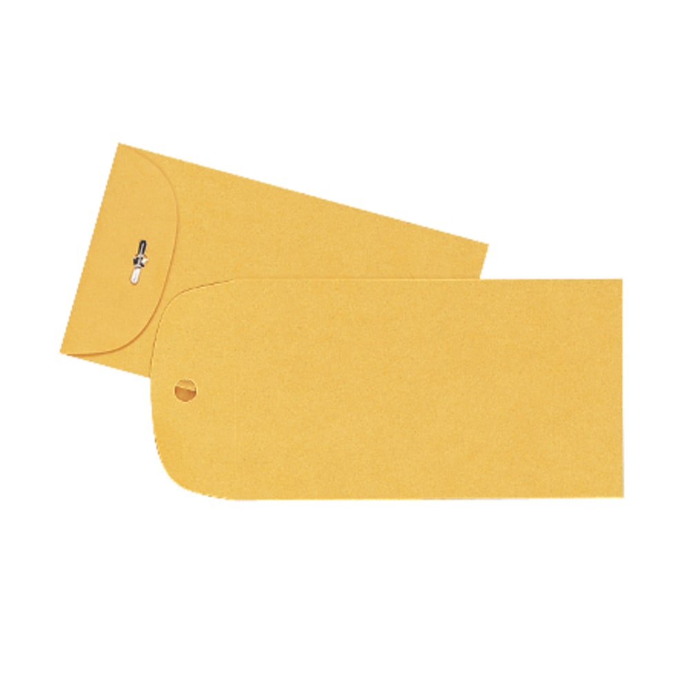 Quality Park® #15 Clasp Envelopes, Clasp Closure, Brown,