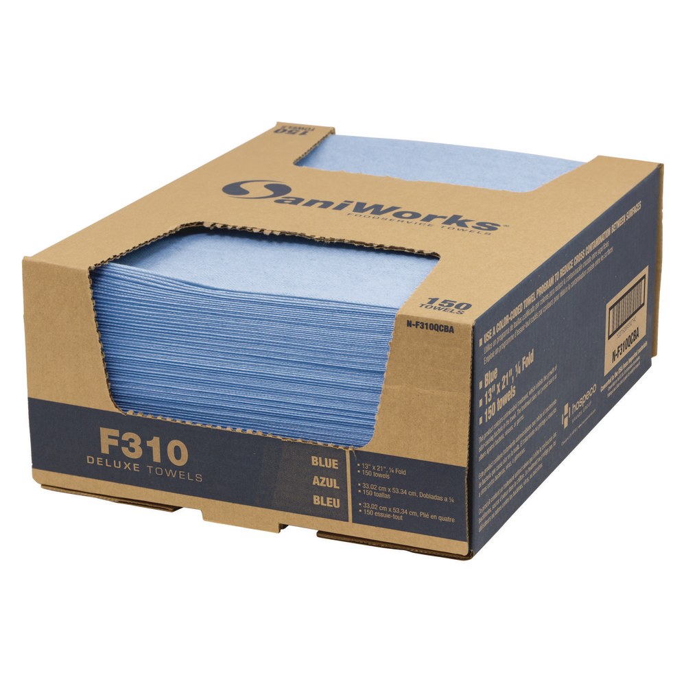 SaniWorks® Deluxe Foodservice Wiper, 1-Ply, 13 x 21,