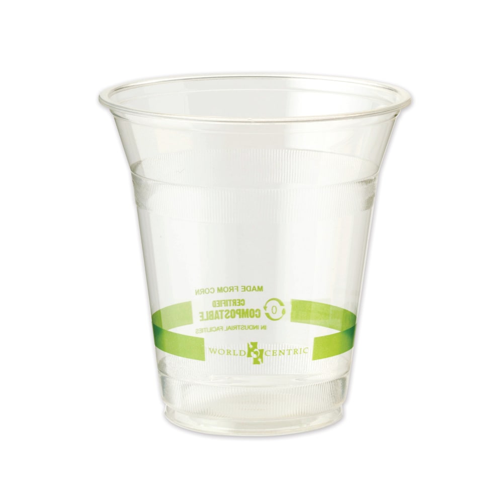World Centric® PLA Cold Cups, 12 Oz, Clear,