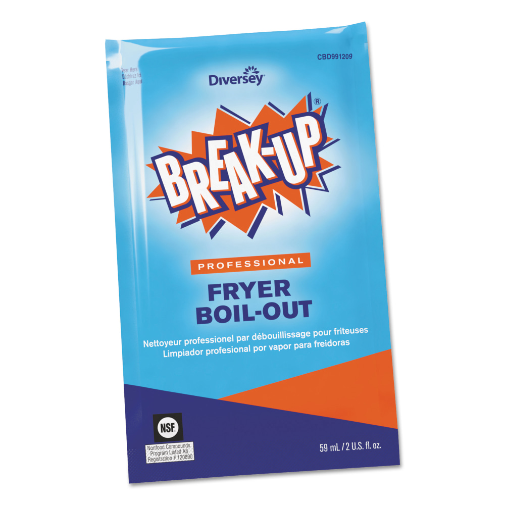 BREAK-UP® Fryer Boil-Out Cleaner Packets, 2 Oz, Case