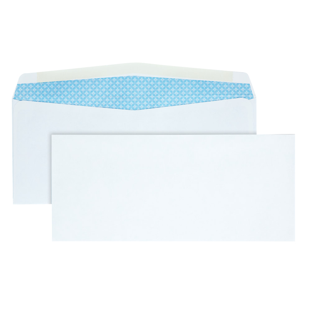 Quality Park® #10 Business Envelopes, Security, Gummed Seal,