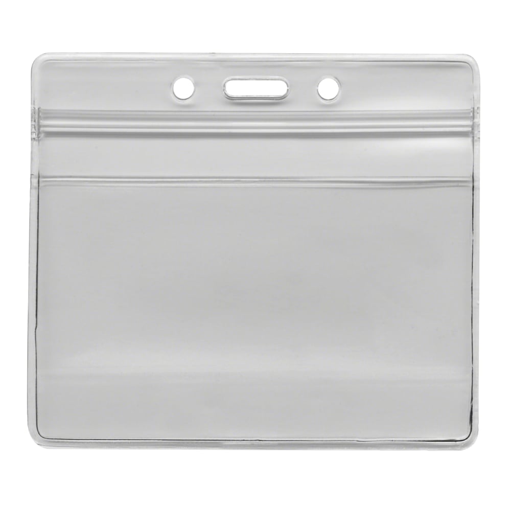 Advantus® Re-sealable Badge Holder, Horizontal, 3-3/4" x
