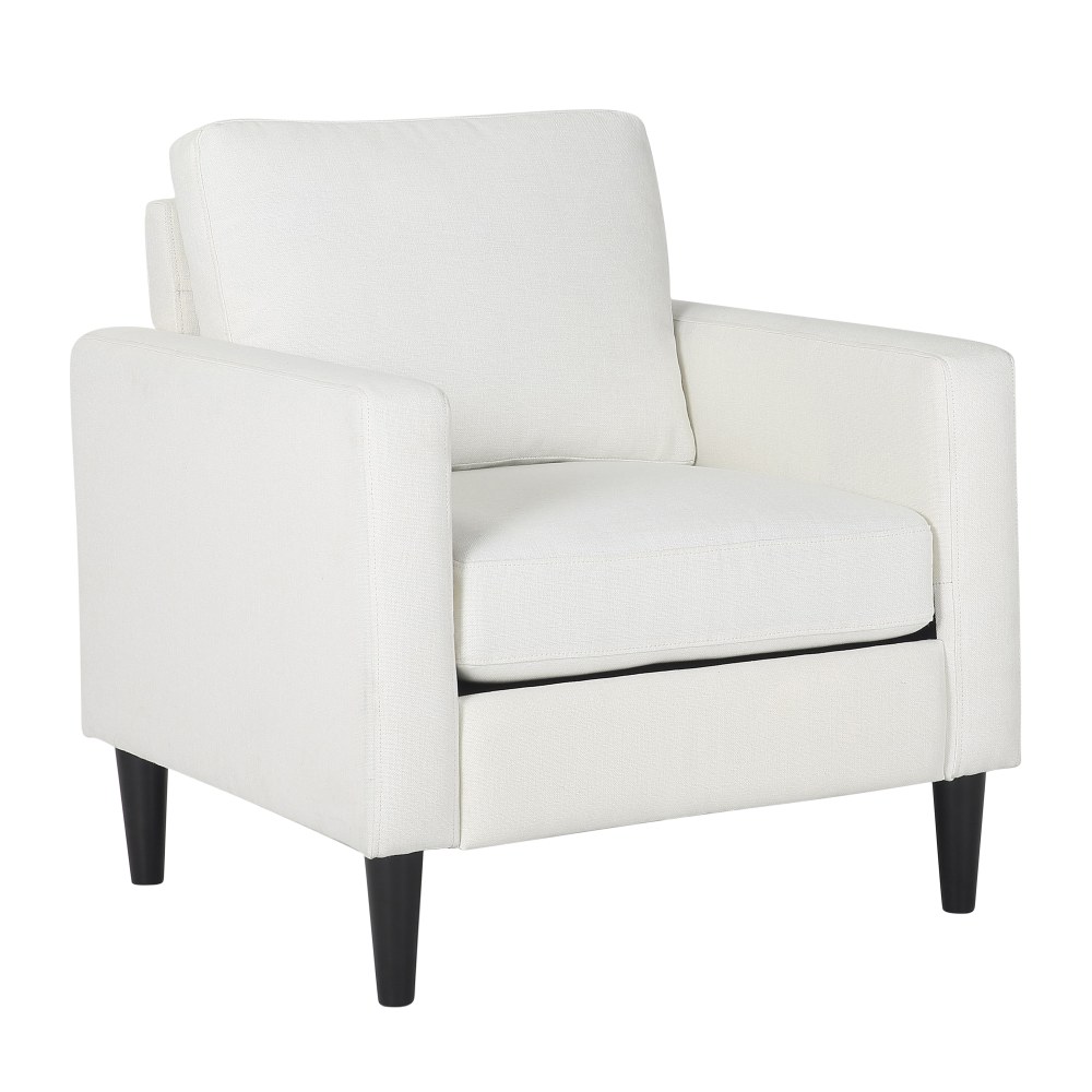 LumiSource Wendy Contemporary Arm Chair, Cream/Black