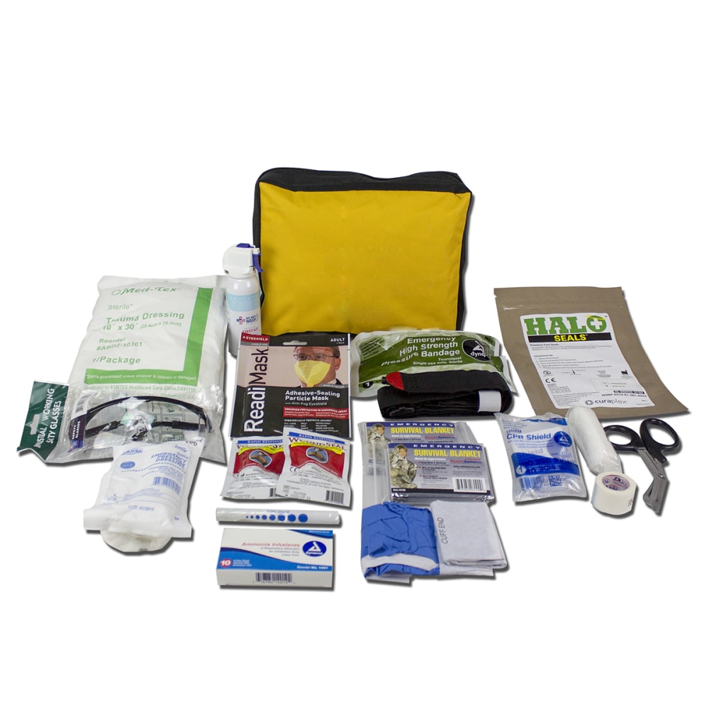 Ready America® Bleed Control Trauma Response Kit, Yellow