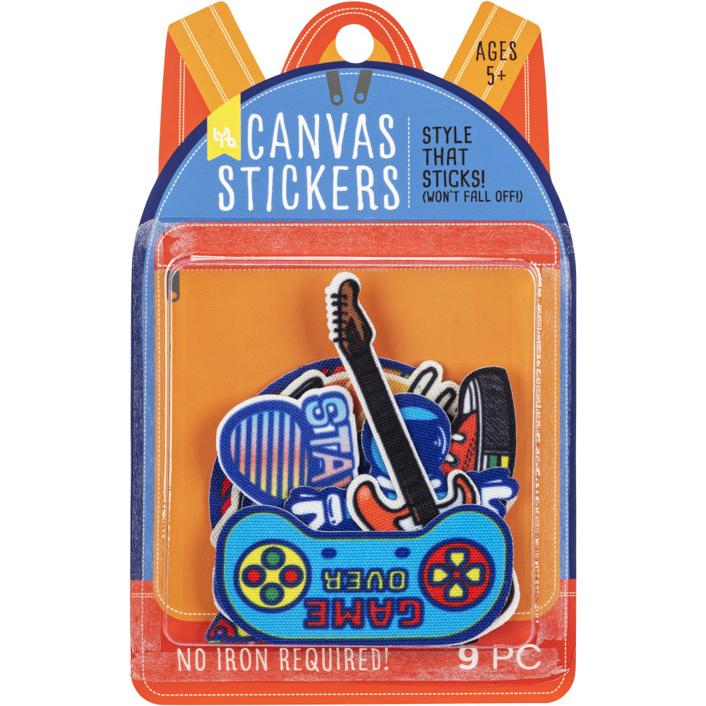 Little Yellow Bicycle Canvas Stickers, Medium, Assorted