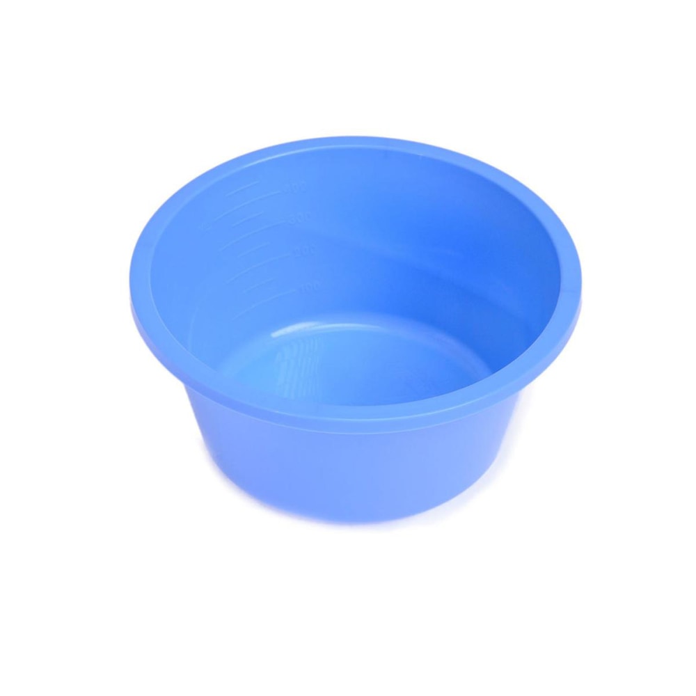 Medline Sterile Plastic Bowls, Non-Graduated, 16 Oz, Blue,