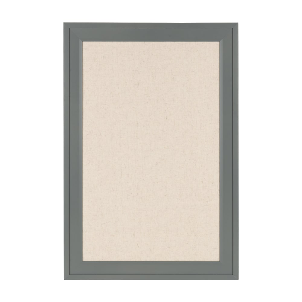 DesignOvations Bosc Non-Magnetic Framed Linen Fabric Pinboard,