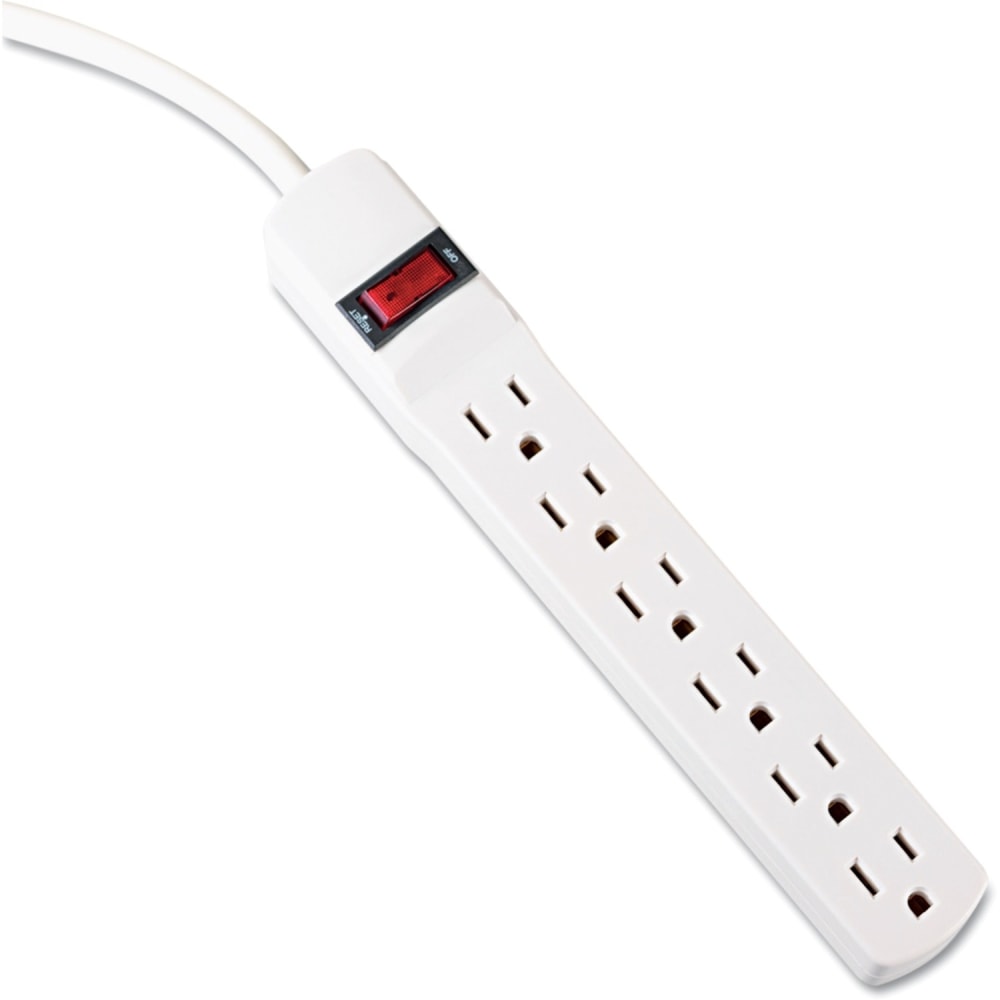 Innovera 6-Outlet Power Strip - 3-prong - 6