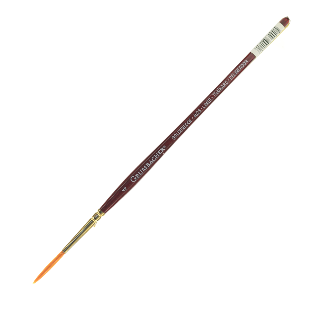 Grumbacher Goldenedge Watercolor Paint Brush, Size 4, Liner