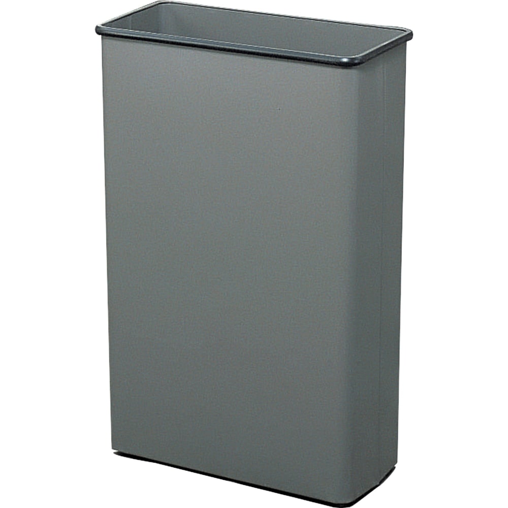 Safco® Rectangular Wastebasket, 22 Gallons, Charcoal