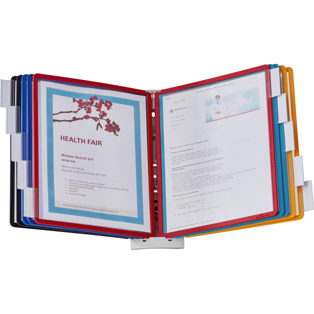 Sherpa® 10-Panel Wall Reference System, Assorted Colors