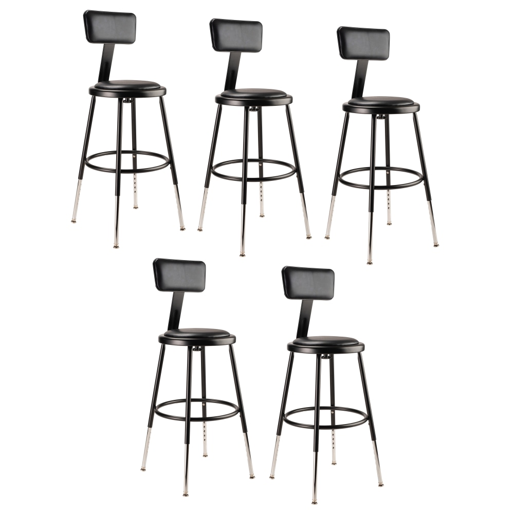 National Public Seating 6400H-10 Adjustable-Height Stools With