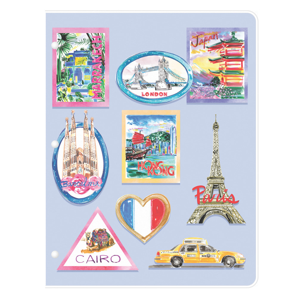 2025-2026 Blue Sky Travel Write Draw Luggage Soft-Touch