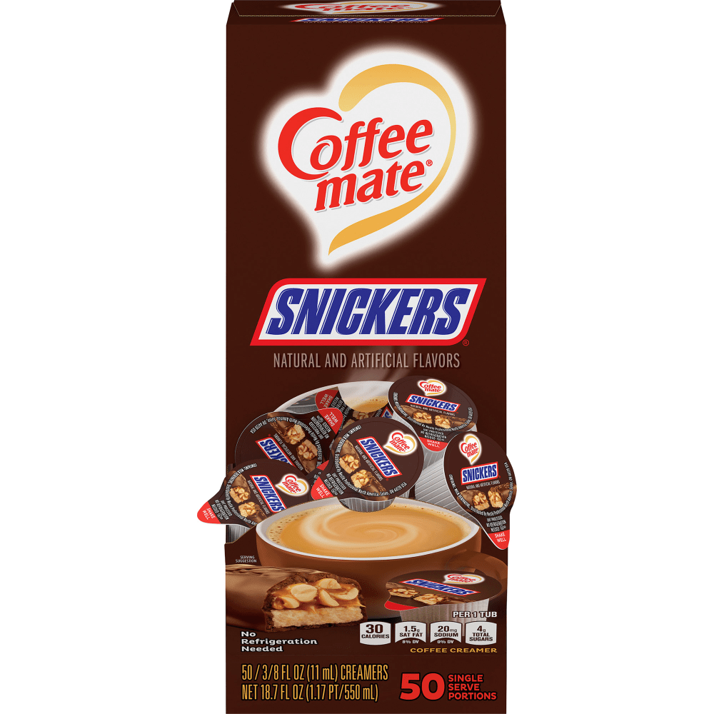 Coffee-Mate Liquid Coffee Creamer Tub Singles, 0.38 Oz,