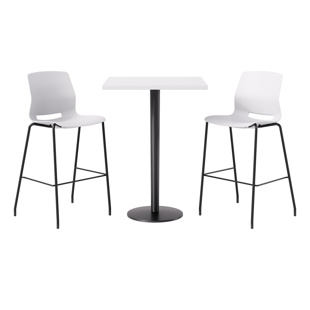 KFI Studios Proof Bistro Square Pedestal Table With