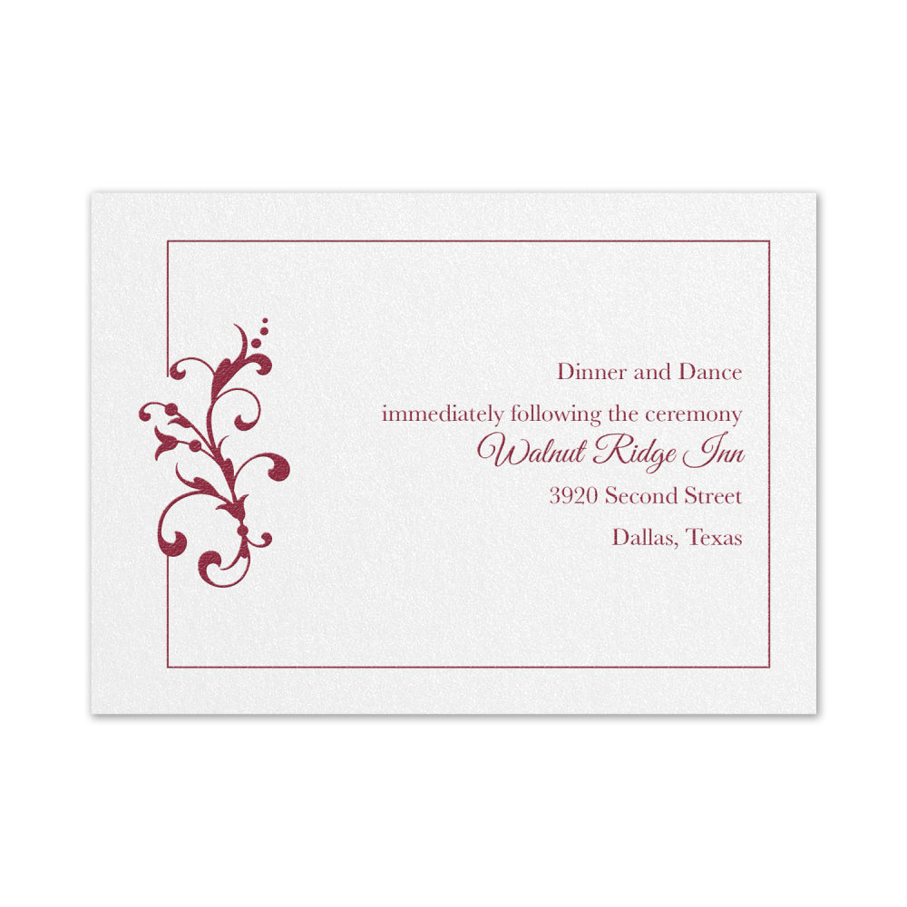 Custom Premium Wedding & Event Reception Cards, Little