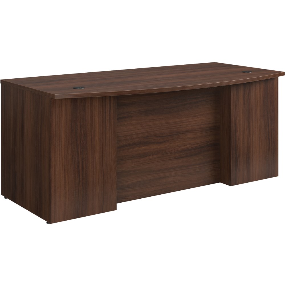 Sauder® Affirm 72"W Commercial Bow-Front Office Computer