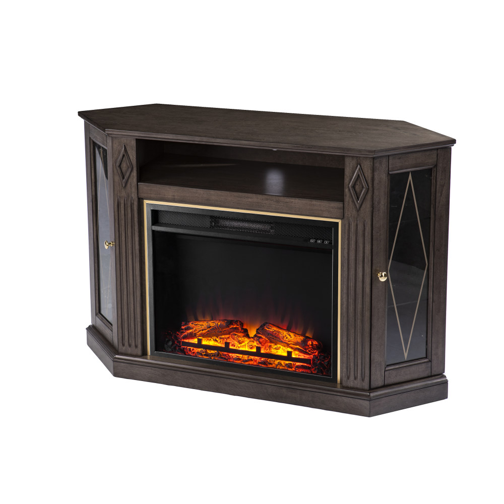 SEI Furniture Austindale Electric Fireplace With Media Storage,
