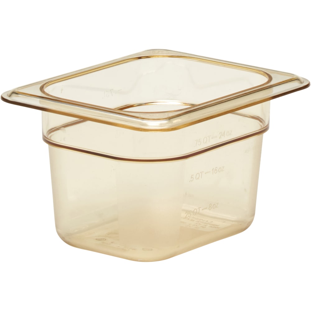 Cambro H-Pan High-Heat GN 1/8 Food Pans, 4"H