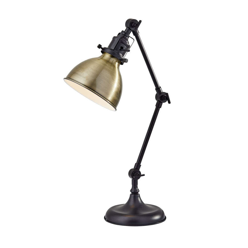 Adesso® Simplee Alden Desk Lamp, 18-1/2"H, Antique Brass