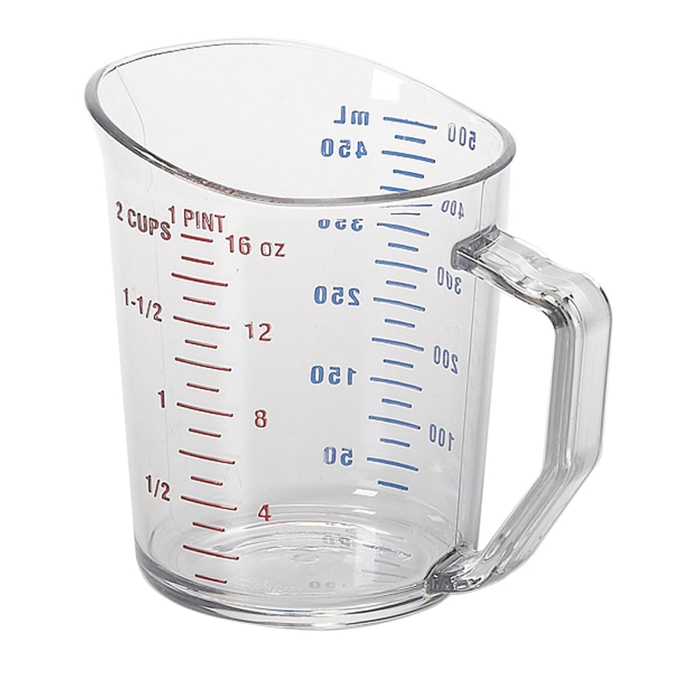 Cambro Camwear Measuring Cups, 16 Oz, Clear, Pack