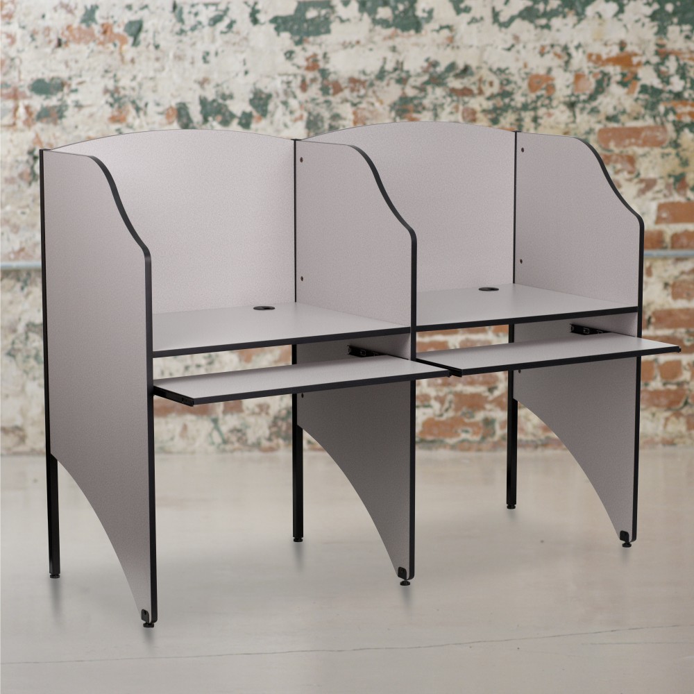 Flash Furniture Starter Study Carrel, 49 5/8"H x