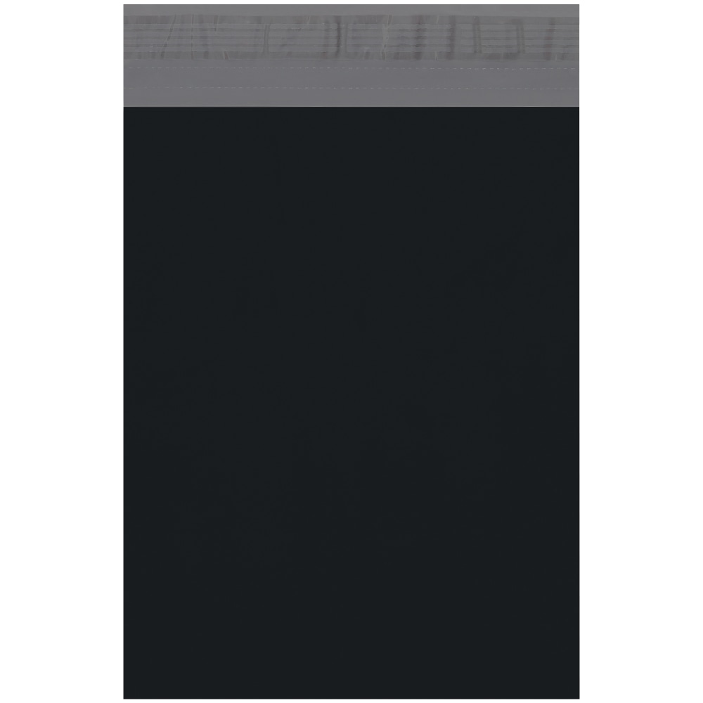 Partners Brand 10" x 13" Poly Mailers, Black,