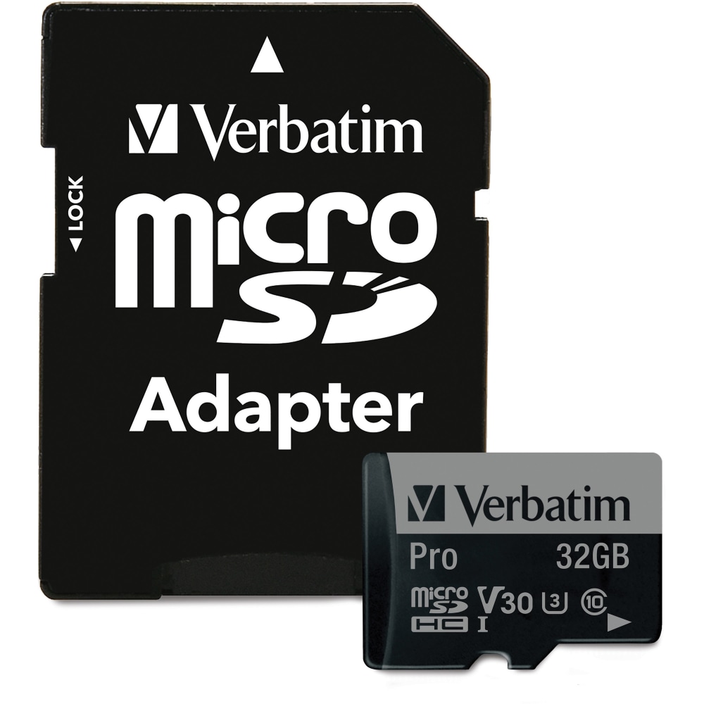 Verbatim 32GB Pro 600X microSDHC Memory Card with